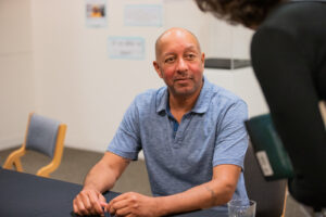 Carl Phillips's signing. Photo by Hannah Comerford.