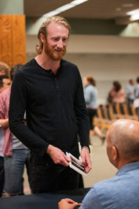 Carl Phillips's reading. Photo by Hannah Comerford.