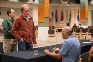 Carl Phillips's signing. Photo by Hannah Comerford.