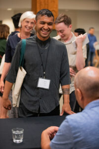 Carl Phillips's signing. Photo by Hannah Comerford.